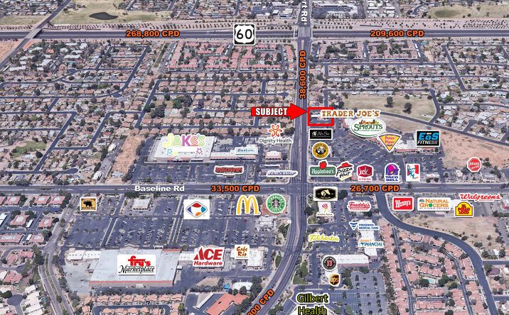 Pictures of Retail, Land property located at NNEC of Baseline Rd and Gilbert Rd, Mesa, AZ 85204 for lease - image #1