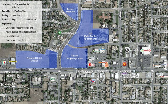 Pictures of Retail property located at 950 Bear Mountain Blvd, Arvin, CA 93203 for lease - image #1
