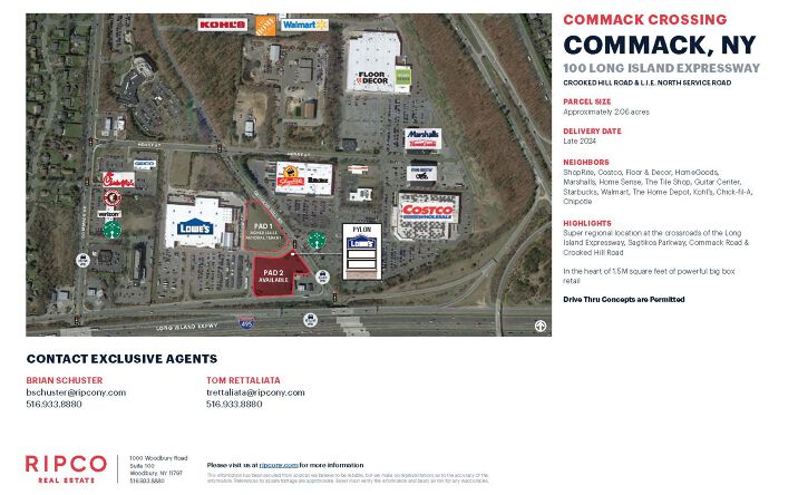 Pictures of Retail, Land property located at 100 Long Island Expy, Commack, NY 11725 for lease - image #1