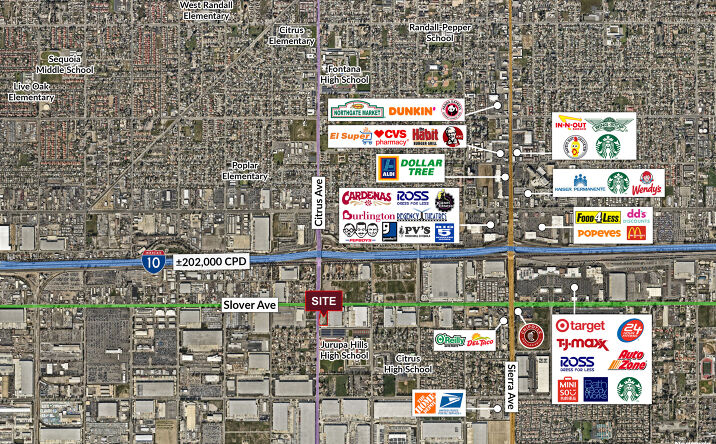 Pictures of Land property located at SEC Citrus & Slover Fontana, CA 92337, Fontana, CA 92337 for lease - image #1