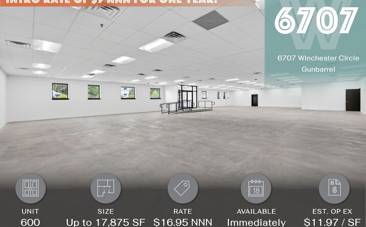 Pictures of Office, Industrial property located at 6707 Winchester Cir, Boulder, CO 80301 for lease - image #1