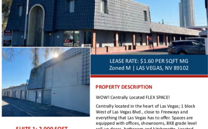 Pictures of Industrial property located at 2325 Western Ave, Las Vegas, NV 89102 for lease - image #1