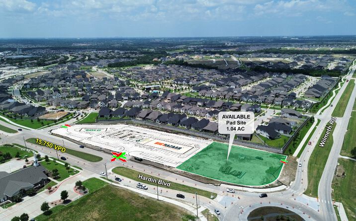 Pictures of Retail, Land property located at SWQ of Wilmeth Rd & Hardin Blvd, McKinney, TX 75071 for lease - image #1