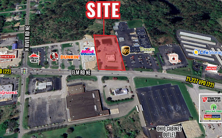 Pictures of Retail, Land, Restaurant property located at 3581 Elm Rd NE, Warren, OH 44483 for lease - image #1