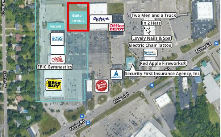 Pictures of Land property located at 3590 Miller Rd, Flint, MI 48507 for lease - image #1