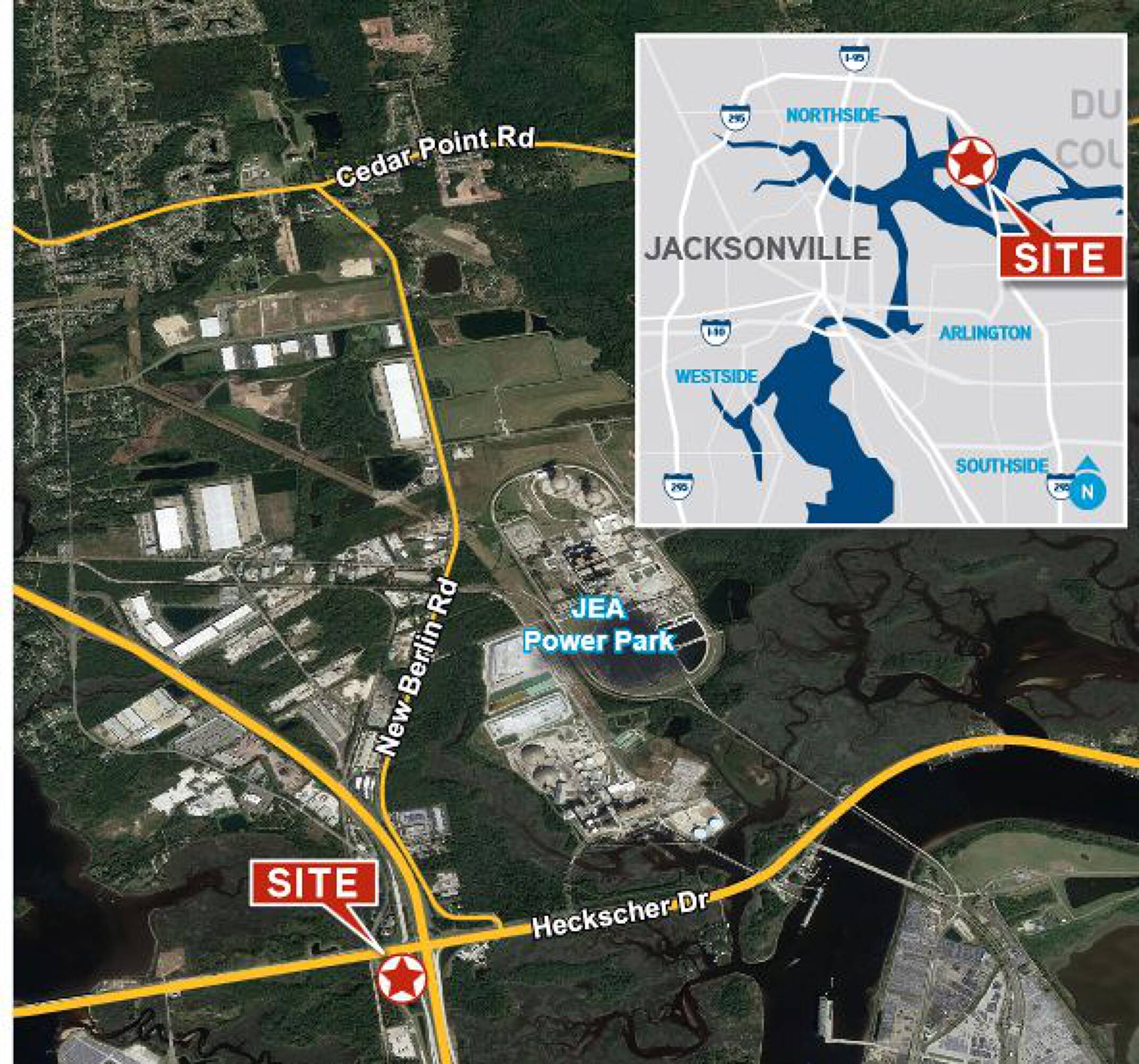 New Berlin Road 2.02 acres, Jacksonville, FL 32226 Land for Lease