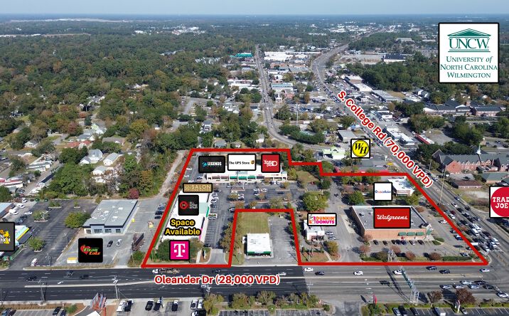 Pictures of Retail property located at 4401 Oleander Dr, Wilmington, NC 28403 for lease - image #1