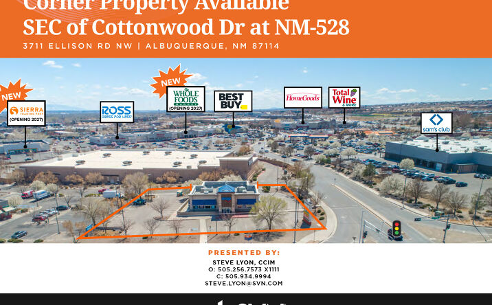 Pictures of Retail, Land, Restaurant property located at 3711 Ellison Rd NW, Albuquerque, NM 87114 for lease - image #1