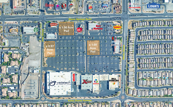 Pictures of Retail, Land, Restaurant property located at 1281 W Warm Springs Rd, Henderson, NV 89014 for lease - image #1