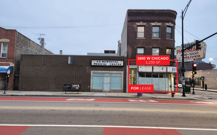 Pictures of Retail, Office property located at 1800 W Chicago Ave, Chicago, IL 60622 for lease - image #1