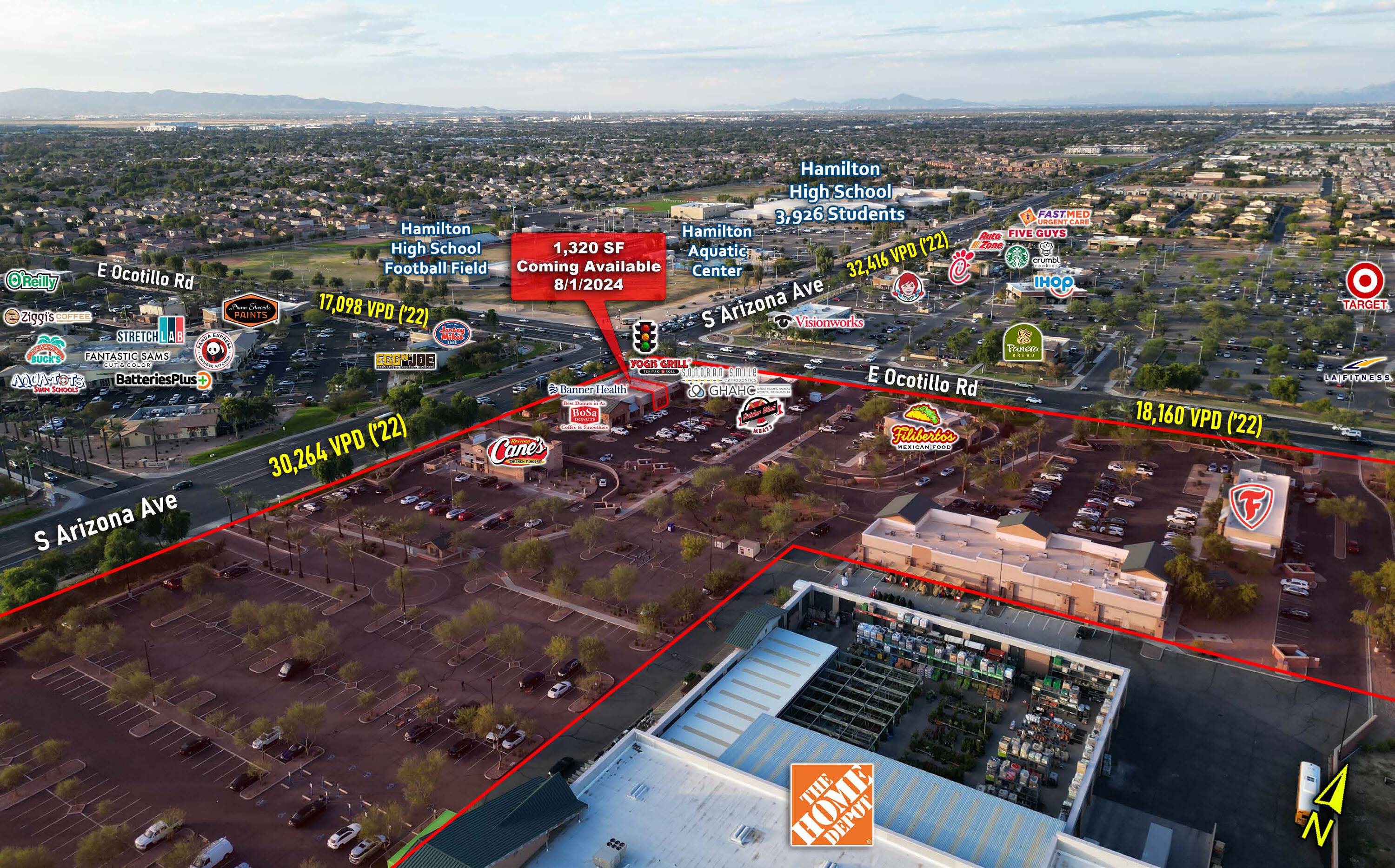 Sec of Arizona Ave and Ocotillo Rd, Chandler, AZ 85286