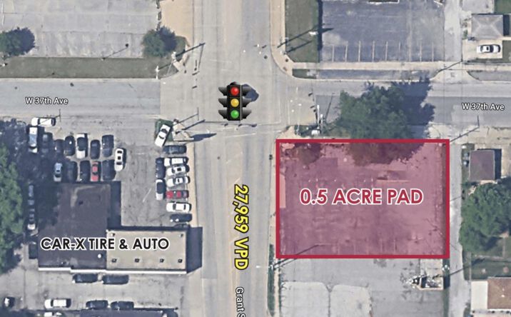 Pictures of Retail, Land property located at 3701 Grant St, Gary, IN 46408 for lease - image #1