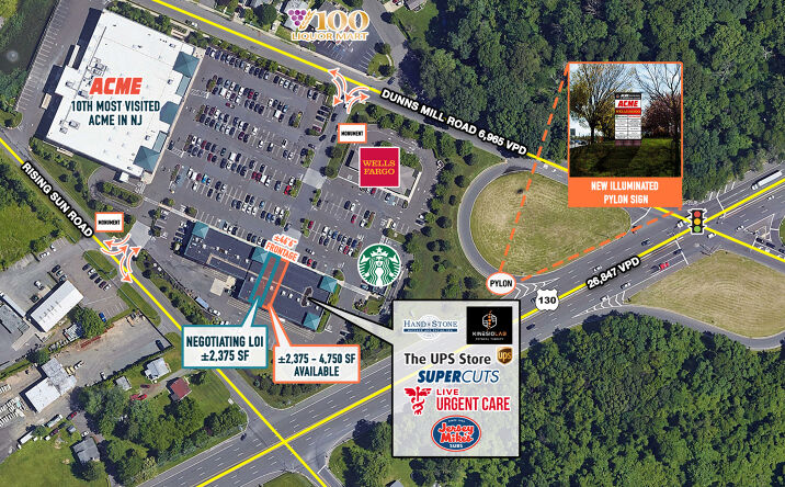 Pictures of Retail property located at 282 Dunns Mill Rd, Bordentown, NJ 08505 for lease - image #1