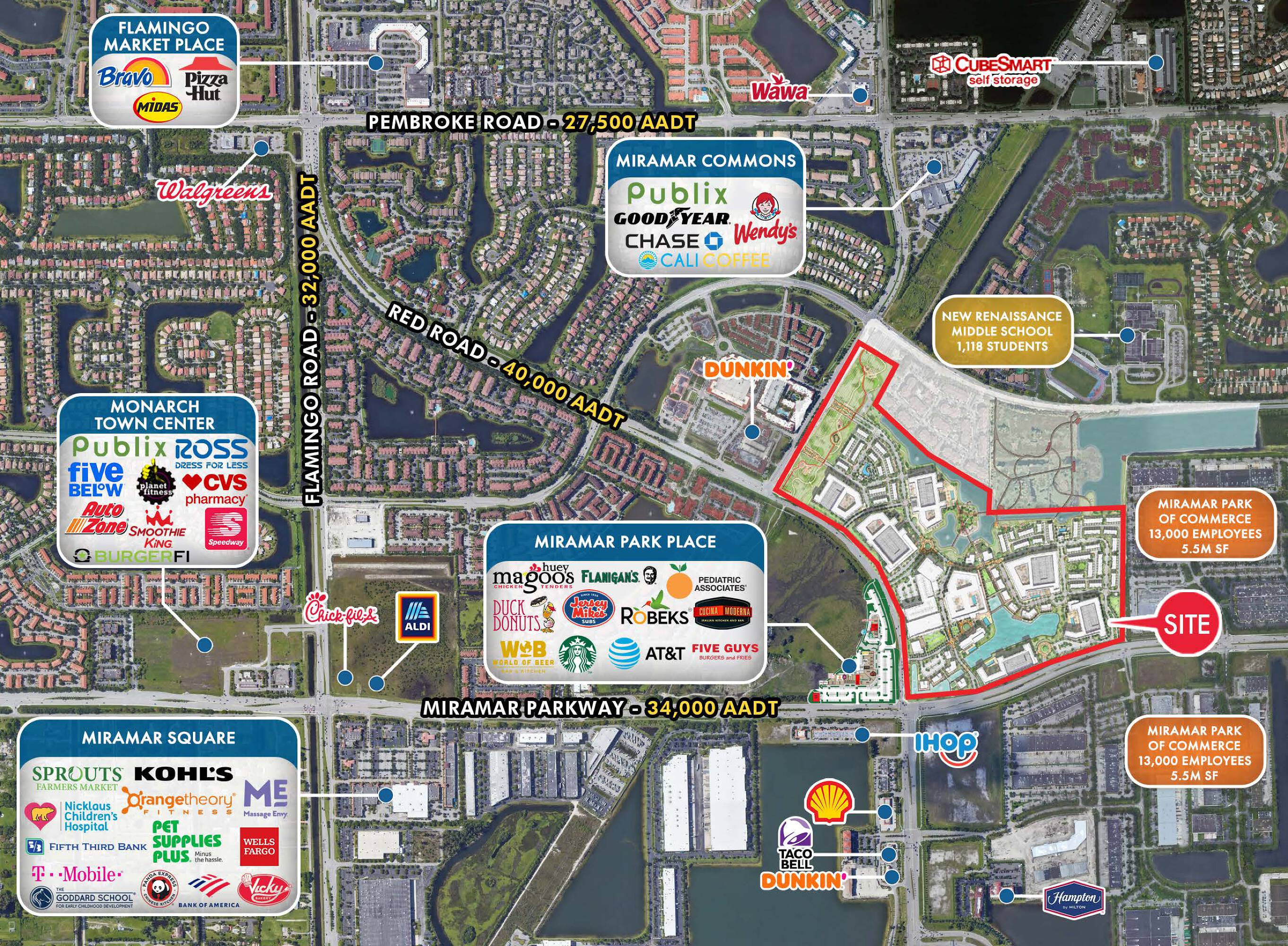 Nec of Miramar Parkway & Red Road, Miramar, FL 33025 | Crexi.com