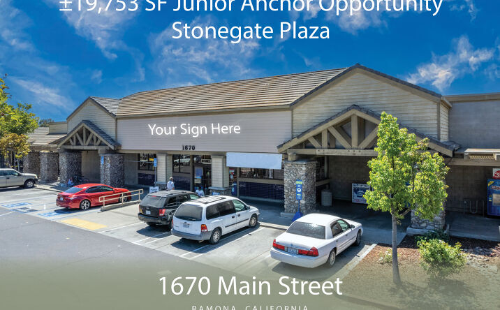 Pictures of Retail property located at 1670 Main St, Ramona, CA 92065 for lease - image #1