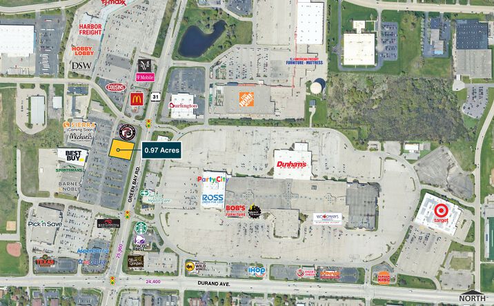 Pictures of Land property located at S Green Bay Rd, Racine, WI 53406 for lease - image #1