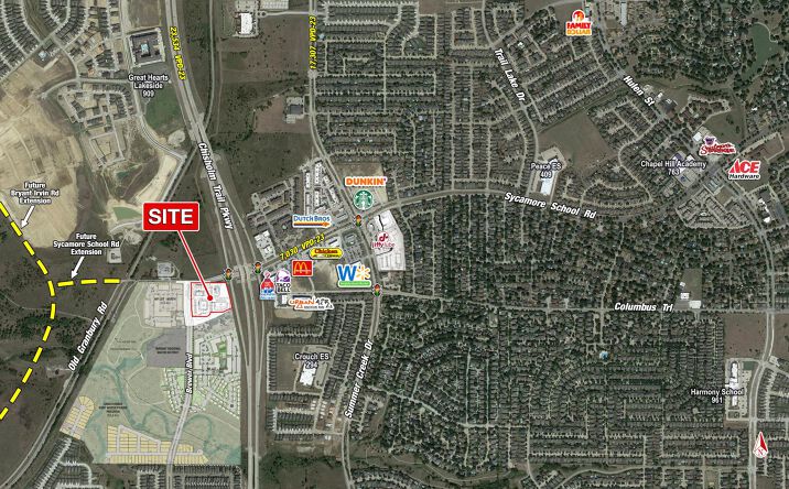 Pictures of Retail, Land property located at 5525 Sycamore School Rd, Fort Worth, TX 76123 for lease - image #1