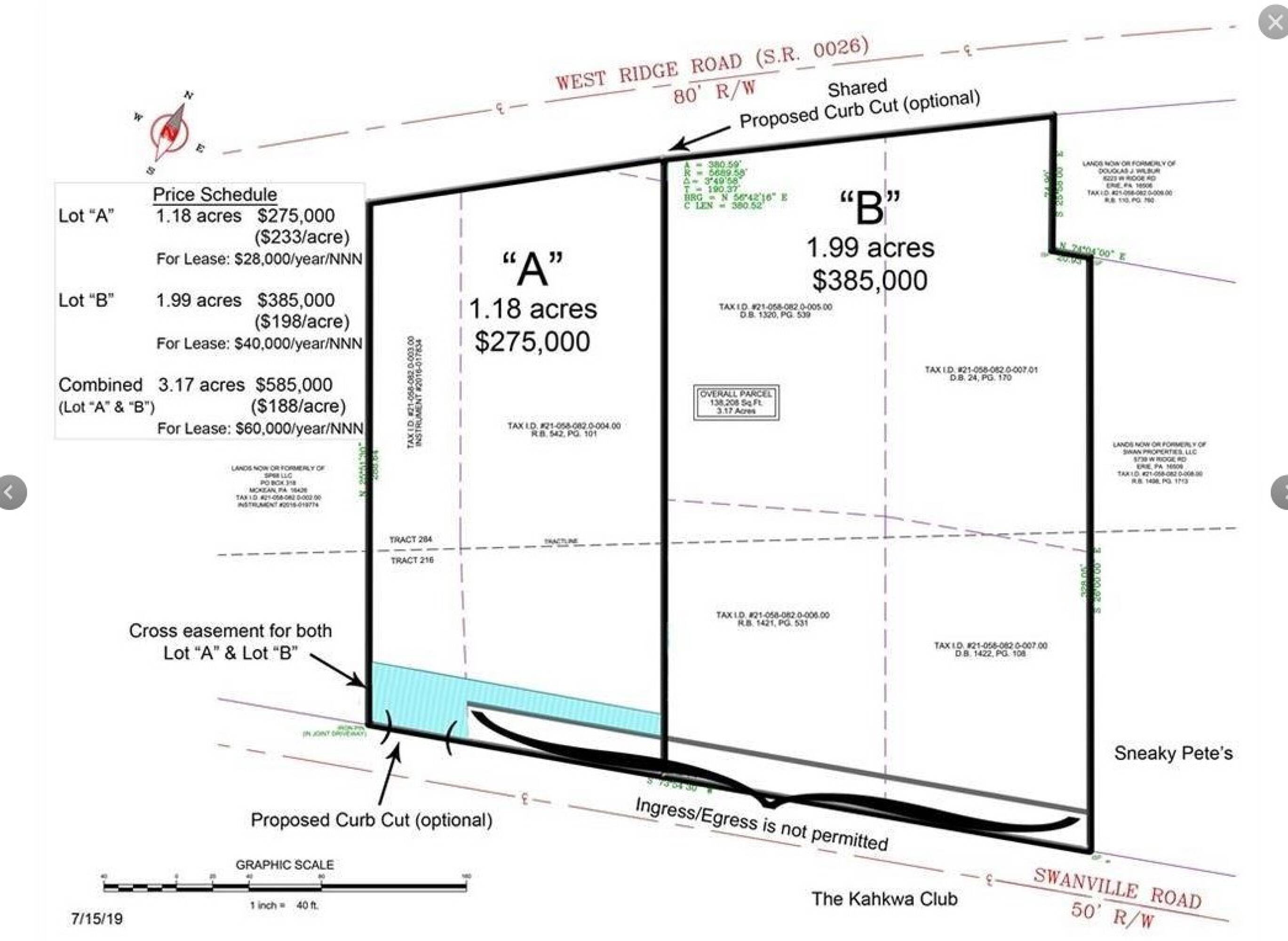 6301 West Ridge Rd Lots A & B, Fairview, PA 16415 | Crexi.com