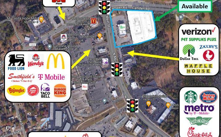 Pictures of Retail, Office, Land property located at 5359 Camden Rd, Fayetteville, NC 28306 for lease - image #1