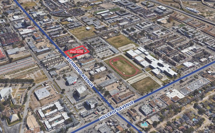 Pictures of Land property located at 6367 Richmond Ave., Houston, TX 77057 for lease - image #1