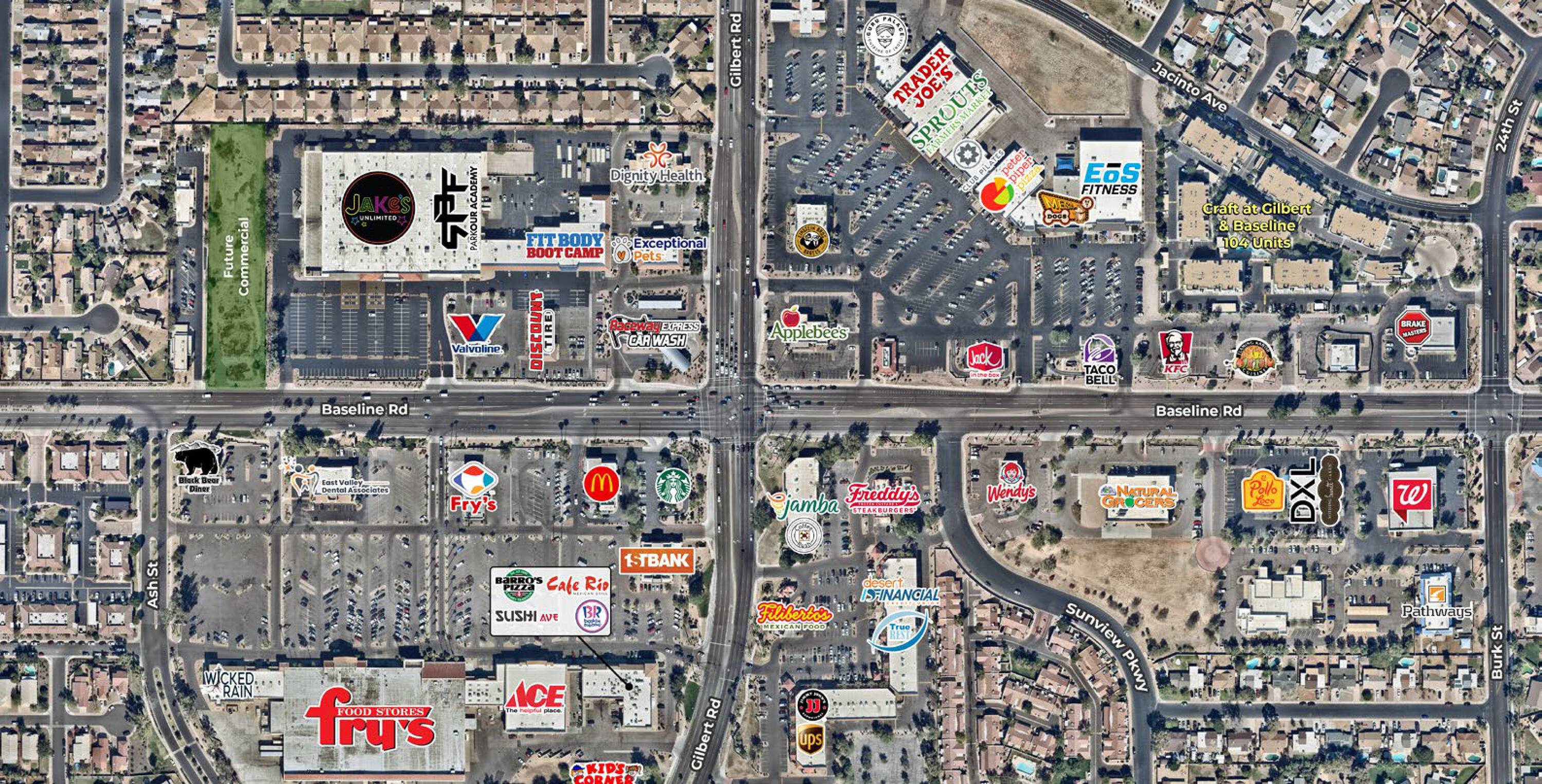 E/NEC Gilbert Rd Baseline Rd, Mesa, AZ 85204