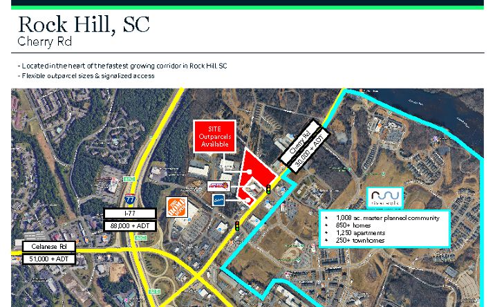 Pictures of Retail, Land property located at 2875 Cherry Rd, Rock Hill, SC 29730 for lease - image #1