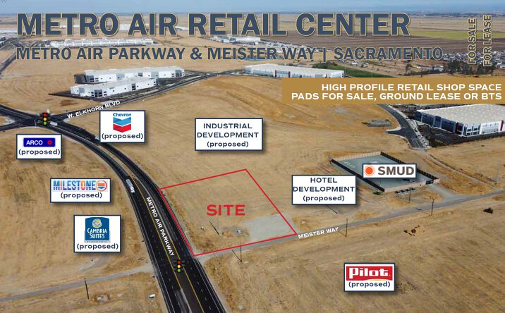 Pictures of Restaurant property located at NEC Metro Air Parkway and Meister Way, Sacramento, CA 95835 for lease - image #1