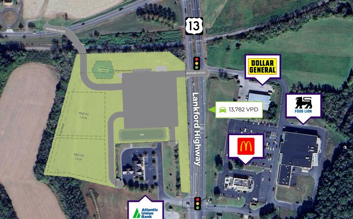 Pictures of Retail, Land property located at 22468 Lankford Hwy, Cape Charles, VA 23310 for lease - image #1