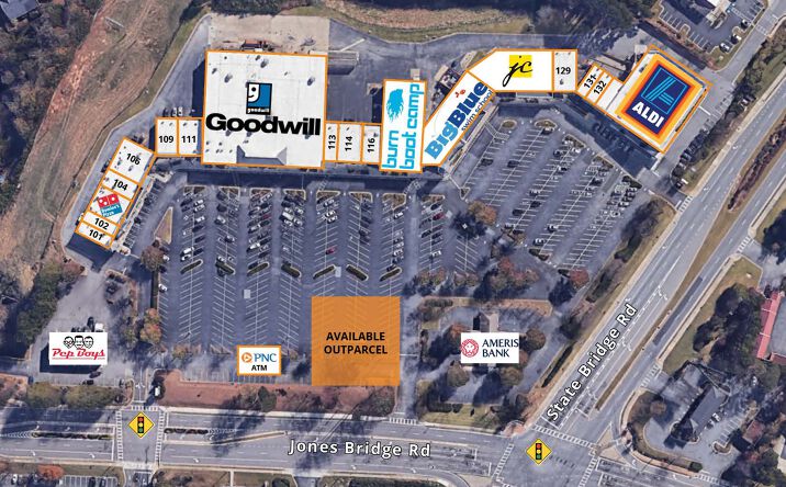 Pictures of Retail, Land property located at 10955 Jones Bridge Road, Alpharetta, GA 30022 for lease - image #1