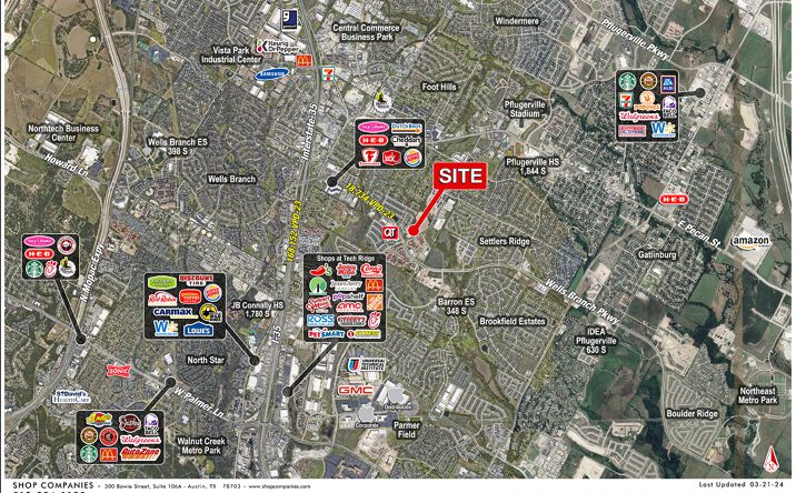 Pictures of Land property located at Heatherwilde & Wells Branch Parkway, Austin, TX 78660 for lease - image #1