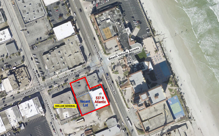 Pictures of Land property located at 537 N Atlantic Ave, Daytona Beach, FL 32118 for lease - image #1