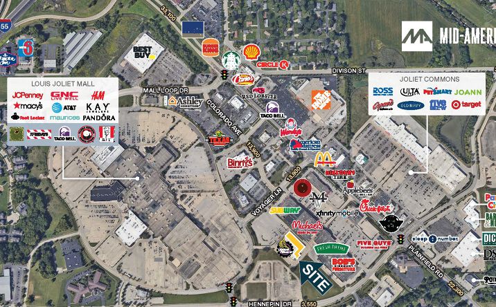 Pictures of Retail property located at 3128 Voyager Ln, Joliet, IL 60431 for lease - image #1