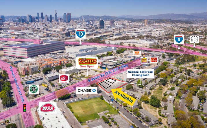 Pictures of Retail, Land, Restaurant property located at 1308 S Soto St, Los Angeles, CA 90023 for lease - image #1