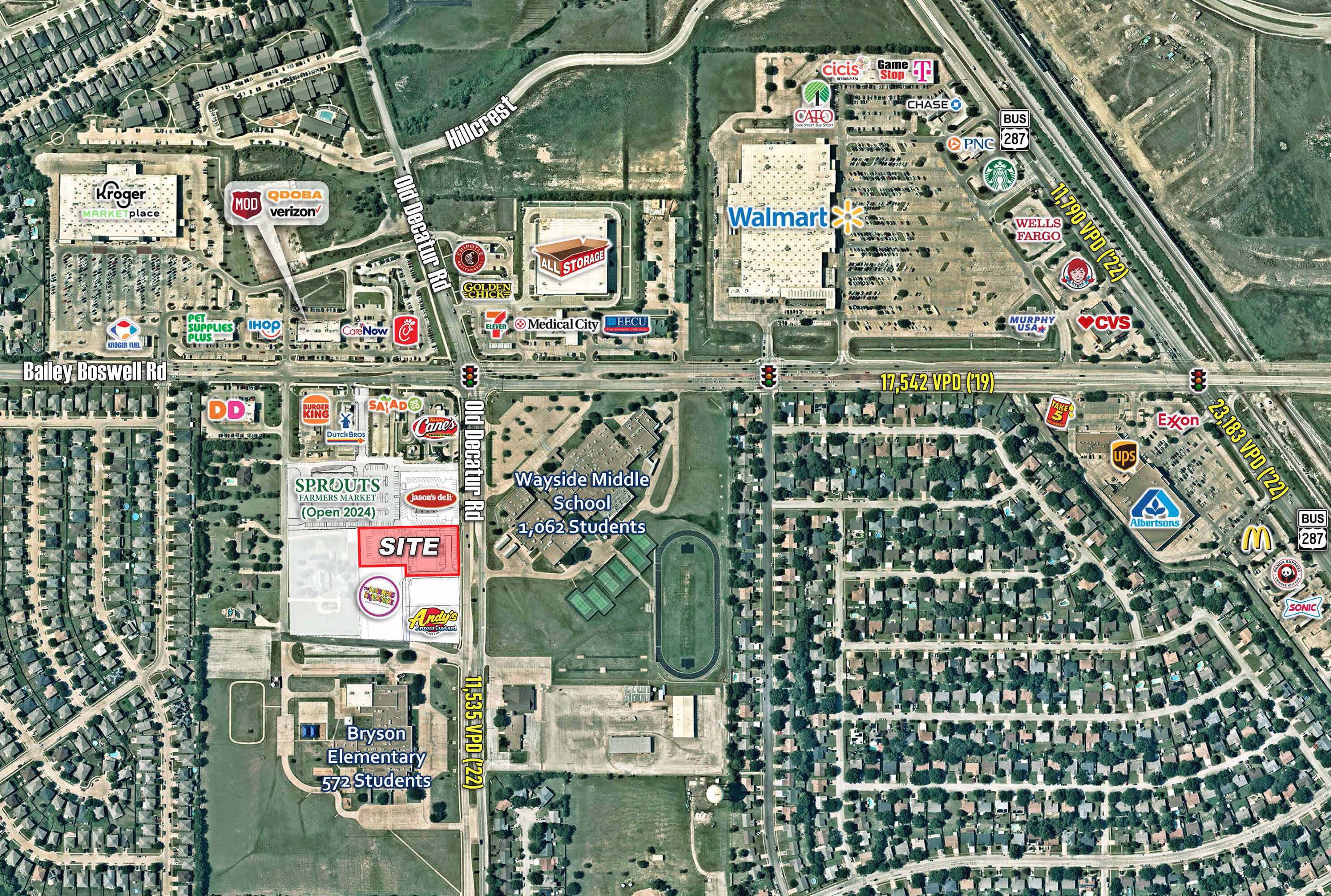 SWQ of Bailey Boswell Rd & Old Decatur Rd, Saginaw, TX 76179