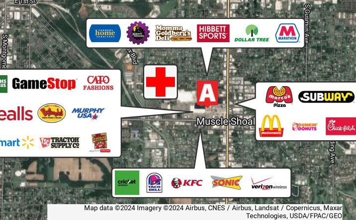 Pictures of Office, Retail, Land property located at Avalon Avenue, Muscle Shoals, AL 35661 for lease - image #1