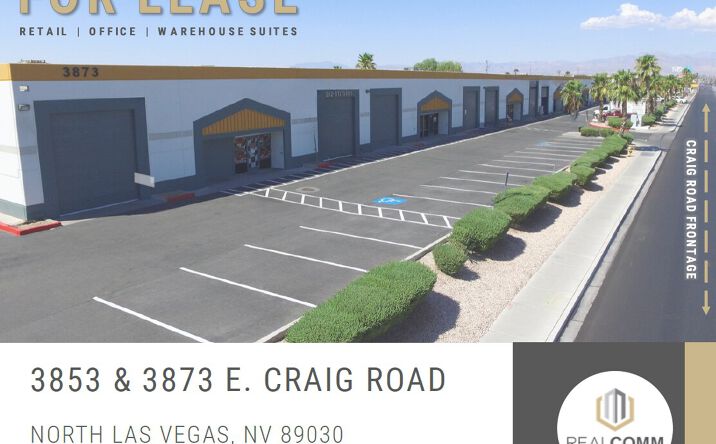 Pictures of Retail, Industrial property located at 3853 & 3873 E. Craig Road, North Las Vegas, NV 89030 for lease - image #1