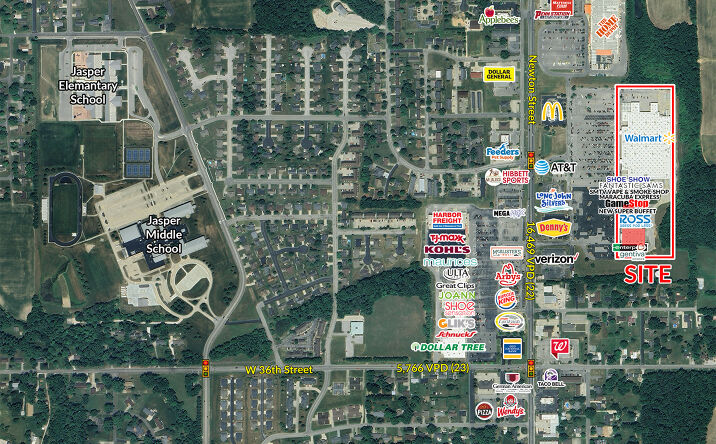 Pictures of Retail property located at 3950 N Newton St, Jasper, IN 47546 for sales - image #1
