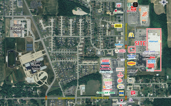 Pictures of Retail property located at 3950 N Newton St, Jasper, IN 47546 for lease - image #1