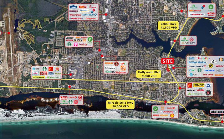 Pictures of Restaurant property located at 110 Eglin Pkwy NE, Fort Walton Beach, FL 32548 for lease - image #1