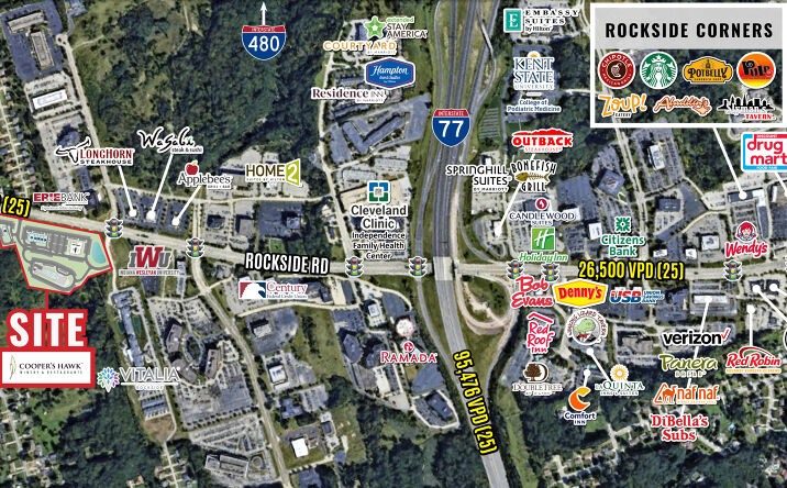 Pictures of Land, Retail property located at 4114 Rockside Rd, Seven Hills, OH 44131 for lease - image #1