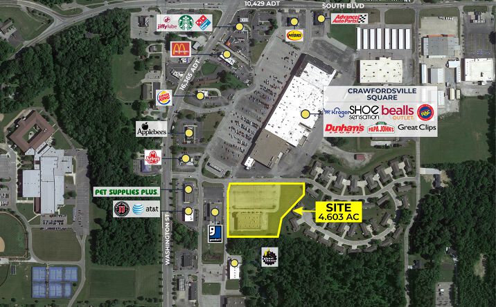 Pictures of Retail, Land, Special Purpose property located at 205 Dry Branch Dr, Crawfordsville, IN 47933 for lease - image #1
