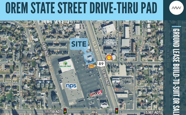 Pictures of Retail, Land, Restaurant property located at 515 N State St, Orem, UT 84057 for sales - image #1