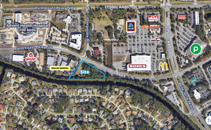 Pictures of Land property located at 540 Palm Coast Pkwy SW, Palm Coast, FL 32137 for lease - image #1