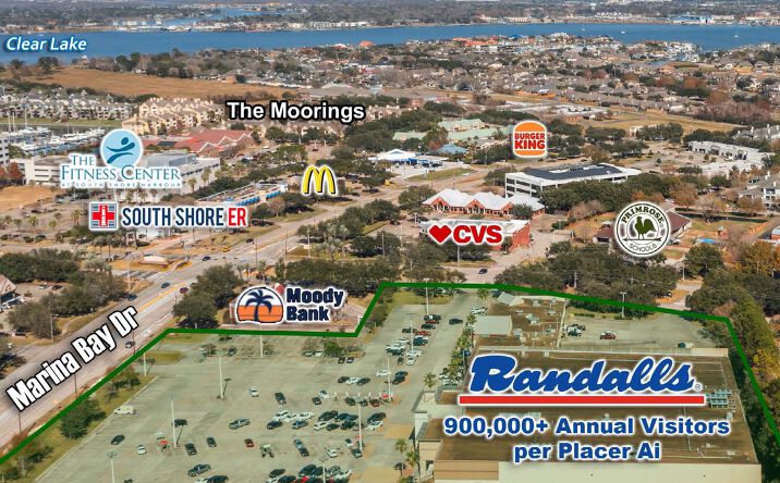 Pictures of Retail property located at 2951 Marina Bay Dr, League City, TX 77573 for lease - image #1