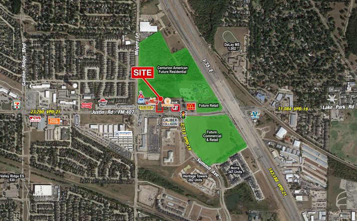 Pictures of Retail, Land property located at 1231 Justin Rd, Lewisville, TX 75077 for lease - image #1