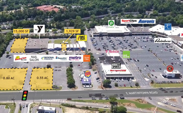 Pictures of Retail property located at 404 E Martintown Rd, North Augusta, SC 29841 for lease - image #1