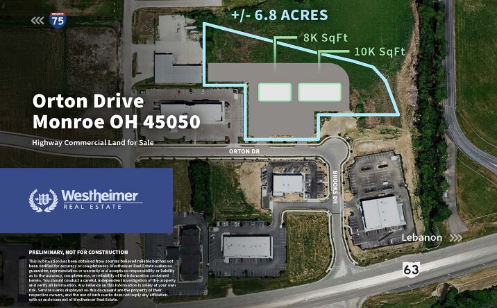Pictures of Retail, Office, Restaurant property located at Orton Dr, Monroe, OH 45050 for lease - image #1