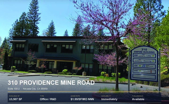 Pictures of Office property located at 310 Providence Mine Rd, Nevada City, CA 95959 for lease - image #1