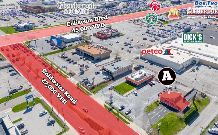 Pictures of Retail property located at 4535 Coldwater Rd, Fort Wayne, IN 46825 for lease - image #1
