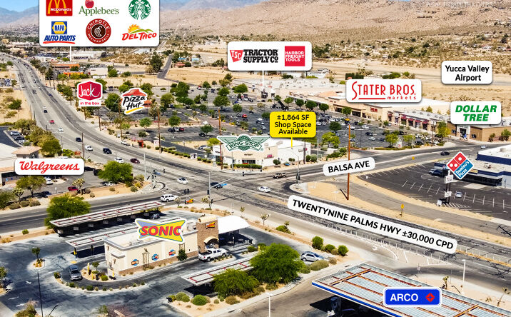 Pictures of Retail property located at 58132 29 Palms Hwy, Yucca Valley, CA 92284 for lease - image #1